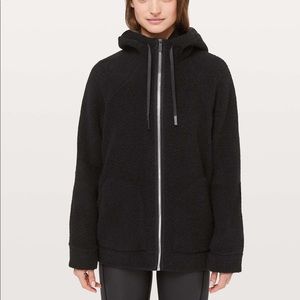 Lululemon So Sherpa Black Hooded Jacket